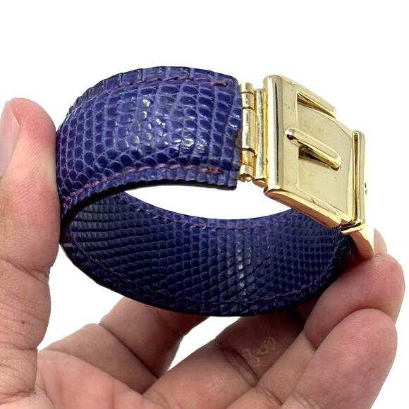 Gucci Purple Lizard Bracelet - Picture 15 of 16